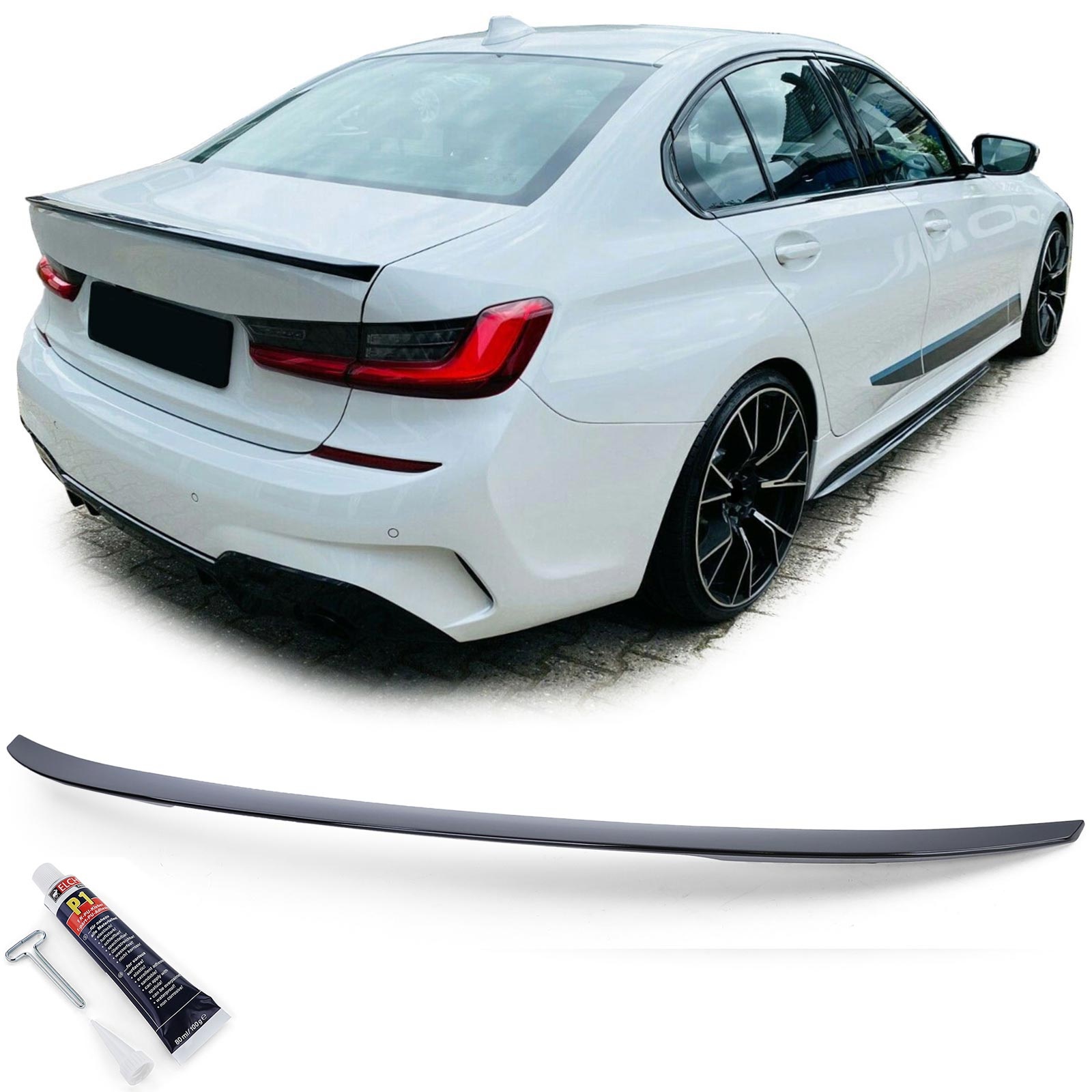 Spoiler - achterspoiler lip geschikt voor BMW 3er G20 Sedan 2018