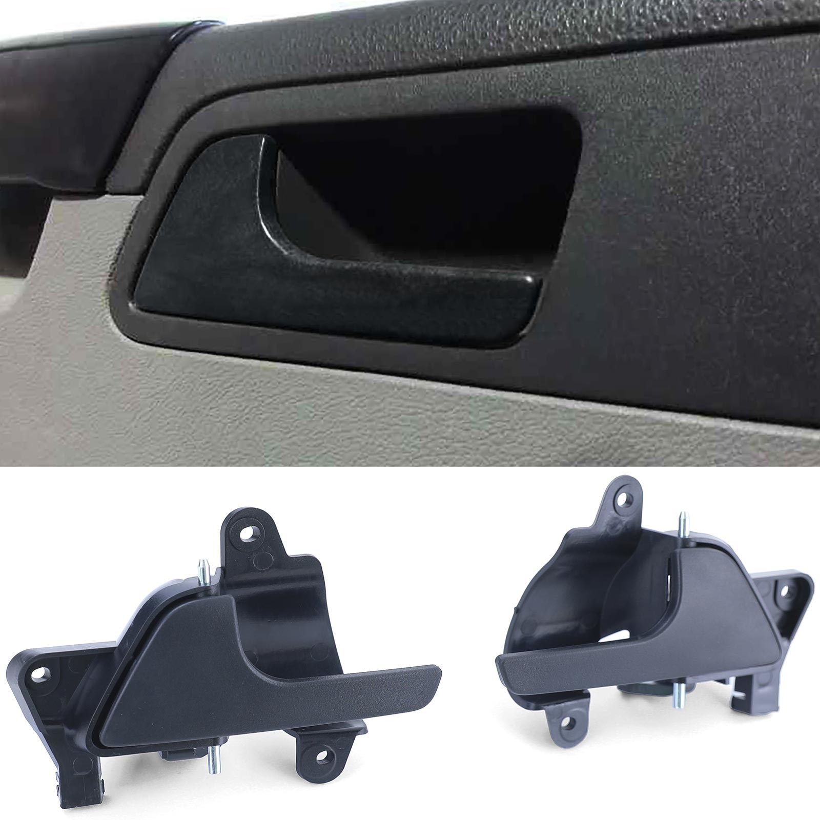 Deurgrepen auto - binnen - voor VW Bus T5 2003-15 - zwart