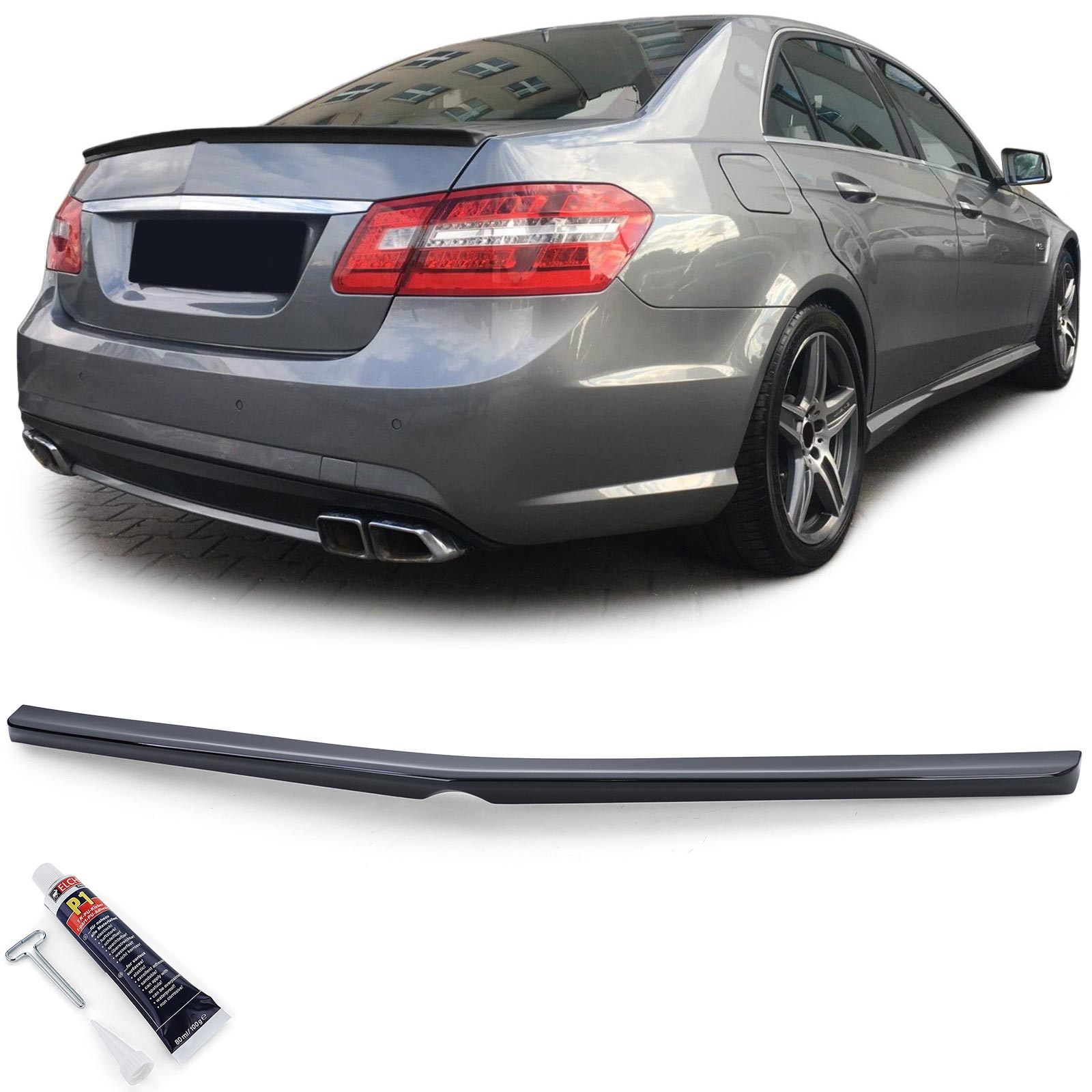 Spoiler - achterspoiler lip - voor Mercedes E W212 Sedan 2009-16