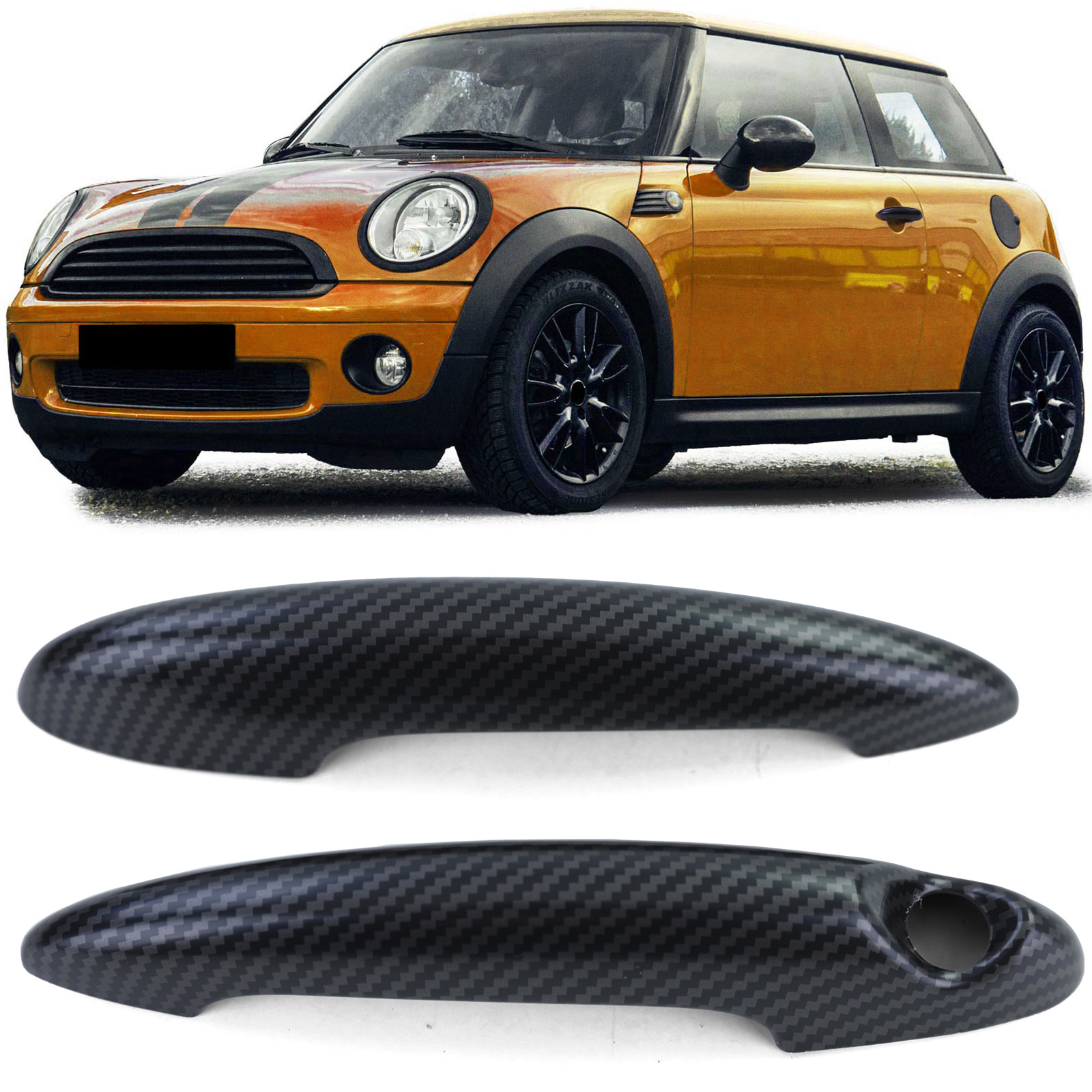 Deurgrepen auto - voor Mini One Cooper Cooper S - chroom - links rechts