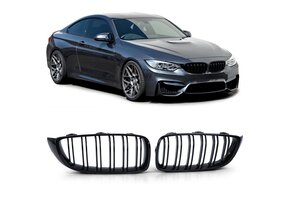 Autogrille - BMW 4 serie F32 F33 F36 F82 Coupe Cabrio Gran Coupe M4 2013-2021 - zwart