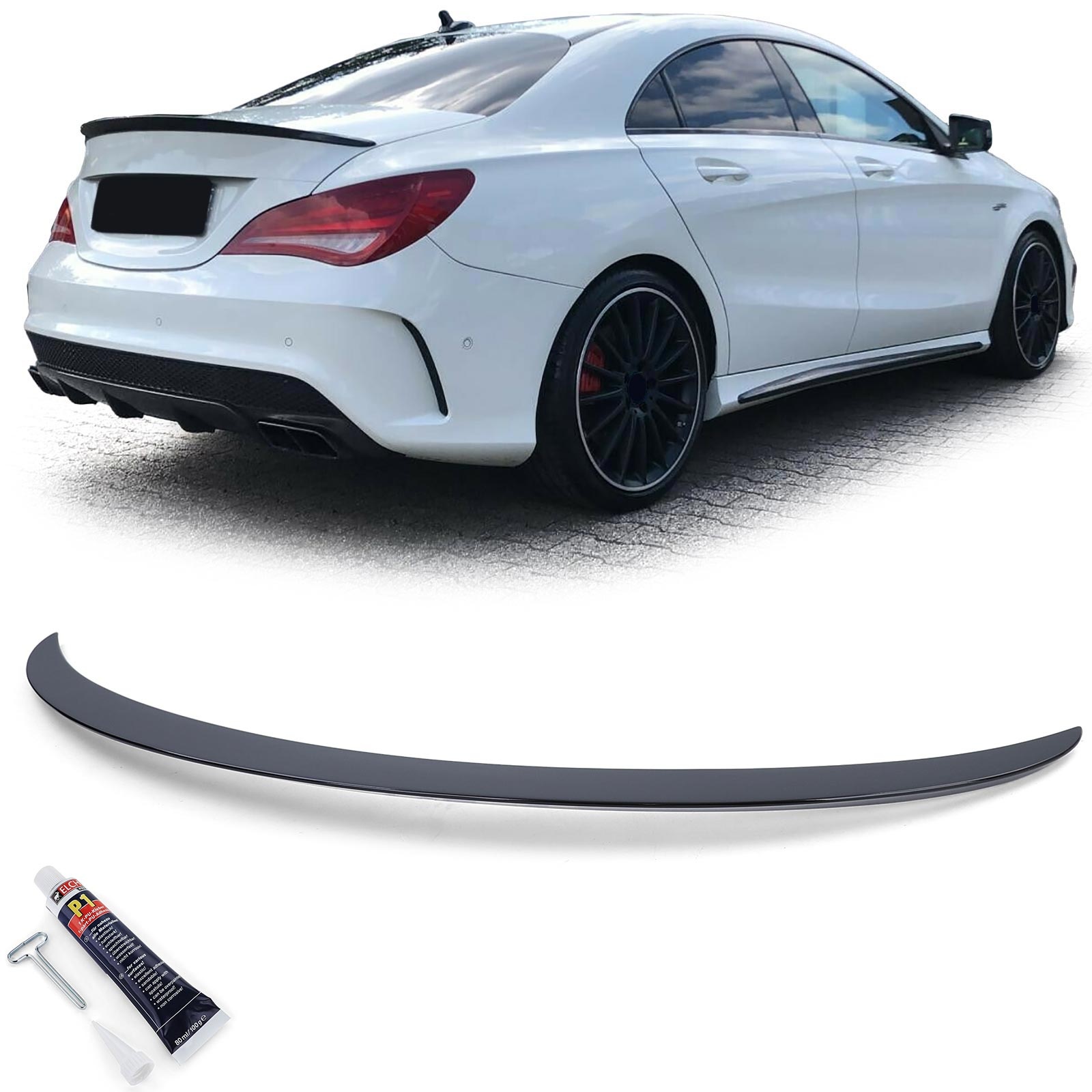 Spoiler - achterspoiler lip - voor Mercedes CLA C117 2013-2019