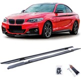 Sideskirts - voor BMW 2-serie F22 F23 Coupé Cabriolet 2013 - glanzend zwart