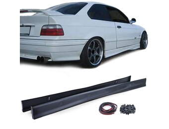 Sideskirts - voor BMW 3 serie-E36 1990-1999 Coupé Sedan Touring Cabrio - zwart