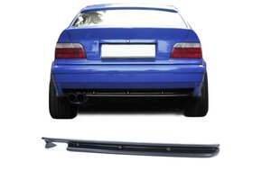 Achterbumper diffuser geschikt voor BMW 3 serie-E36 Sedan Cabrio Touring Sedan 1990-1999 - zwart