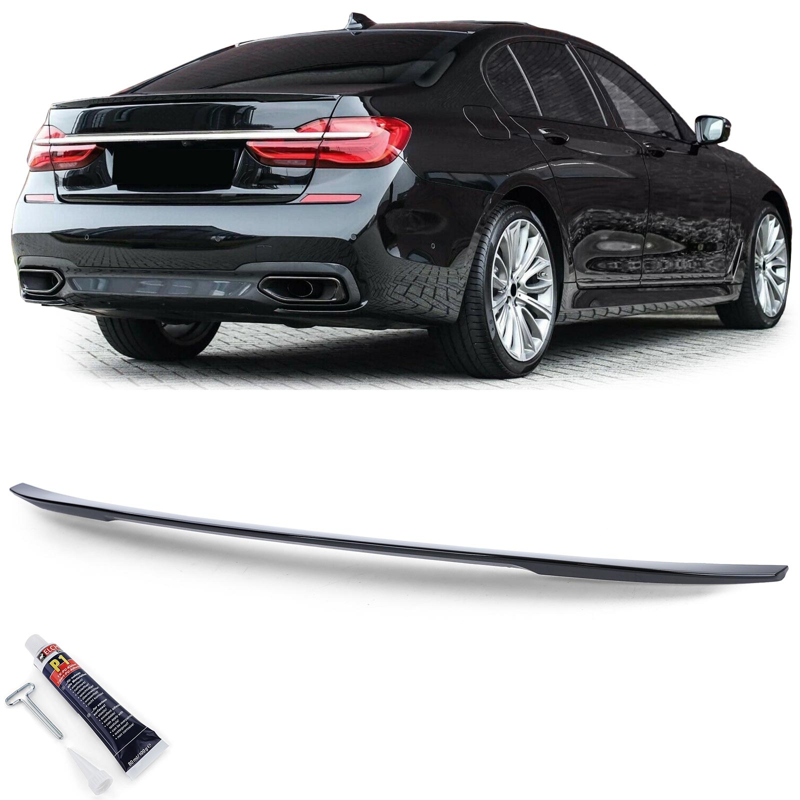 Spoiler - achterspoiler lip geschikt voor BMW 7er G11 G12 2014-2017