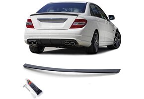 Spoiler - achterspoiler lip - voor geschikt voor Mercedes C Klasse type-W204 2007-2014 - glanzend zwart