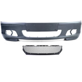 Voorbumper geschikt voor BMW 3 serie-E46 Sedan Touring 1998-2005 - zwart