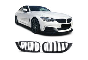 Autogrille - BMW 4 serie F32 F33 F36 F82 Coupe Cabrio Gran Coupe M4 2013-2021 - zwart