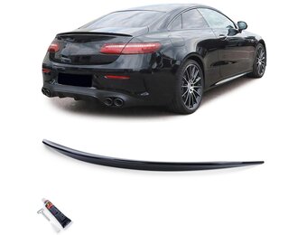 Spoiler - achterspoiler lip - voor Mercedes E-Klasse C238 2016 Coupe - glanzend zwart