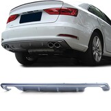 Achterbumper diffuser geschikt voor Audi A3 8V Sedan Cabrio 2012-2016