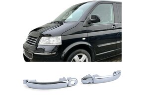 Deurgreep auto - geschikt voor VW Bus T5 2003-2009 - chroom - links rechts