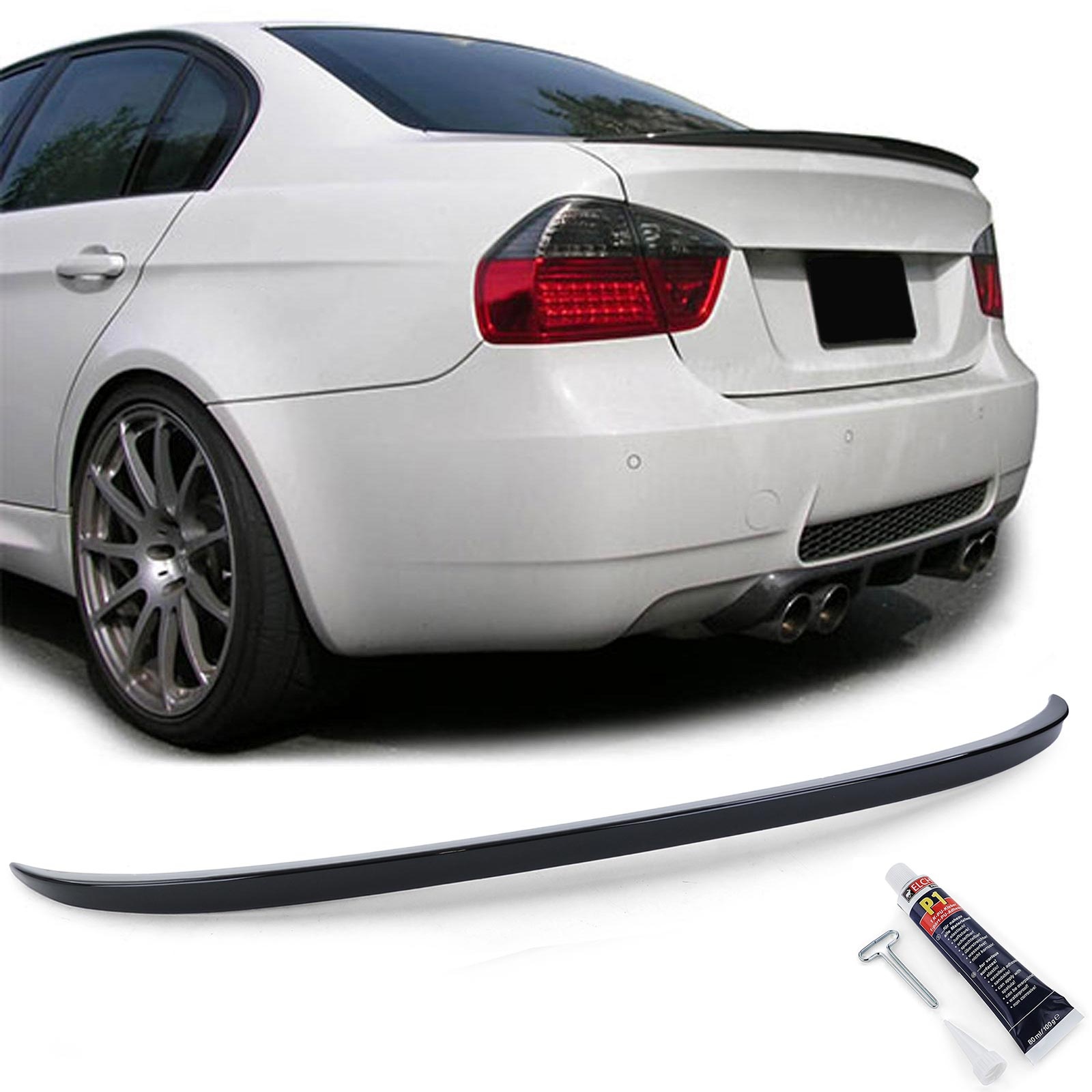 Spoiler - achterspoiler lip - voor BMW 3er E90 sedan 2005-2011
