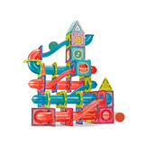 Magneet speelgoed - knikkerbaan - 145 elementen - meerkleurig