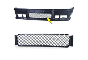 Autogrille geschikt voor BMW 3 serie-E36 Sedan Coupe Cabrio Compact Touring M3 1990-1999 - zwart