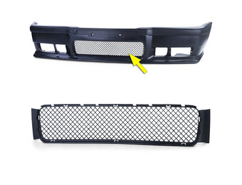 Autogrille - BMW 3 serie-E36 Sedan Coupe Cabrio Compact Touring M3 1990-1999 - zwart
