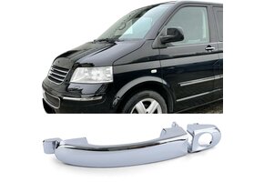 Deurgreep auto - voor VW Bus T5 2003-2009 - chroom - links