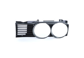 Koplamp sierlijst - met grille - geschikt voor BMW 7 serie E32 1988-1992 - zwart smoke - links