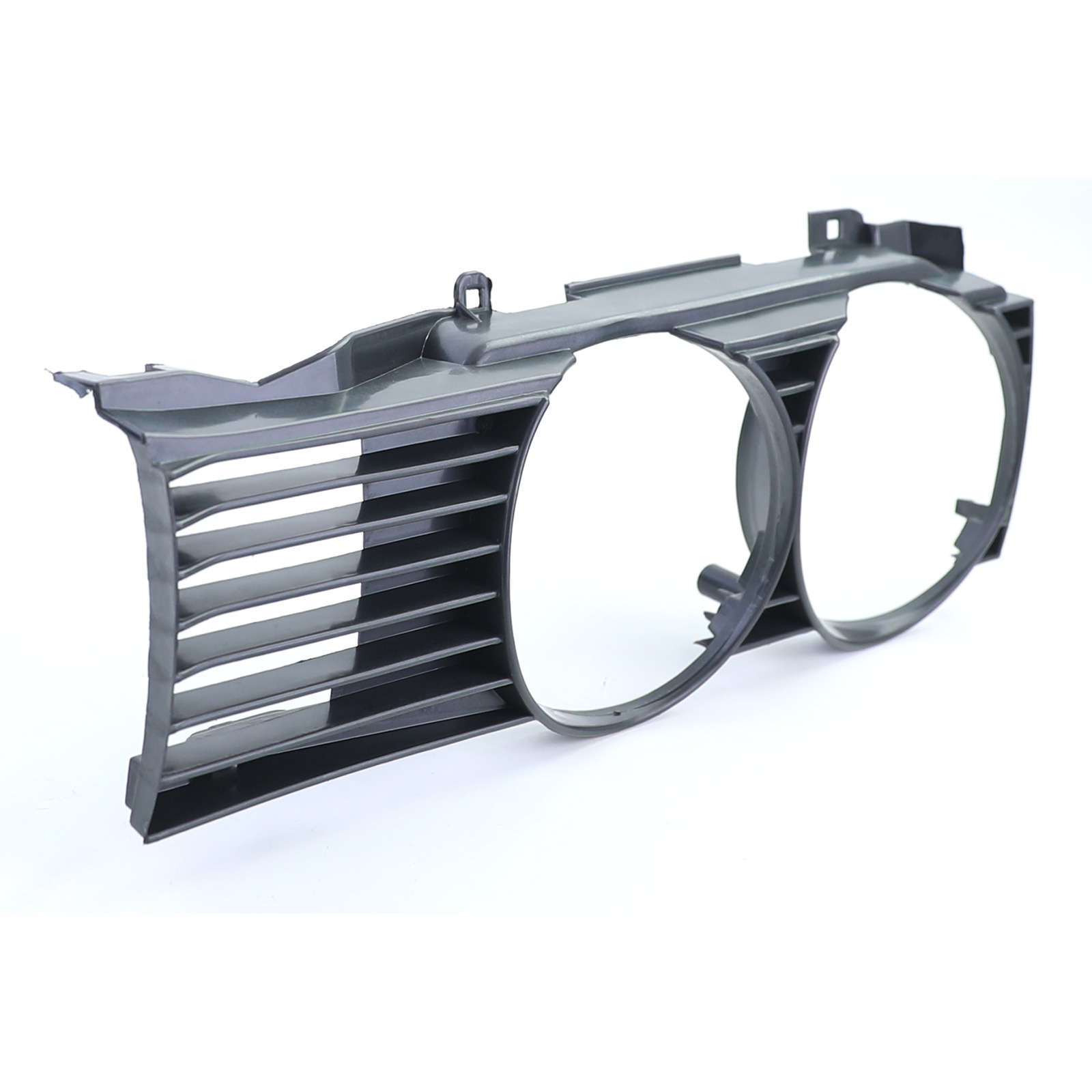 Koplamp sierlijst - met grille - voor BMW 7 serie E32 1988-1992 - zwart smoke - links