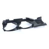 Koplamp sierlijst - met grille - geschikt voor BMW 7 serie E32 1988-1992 - zwart smoke - links