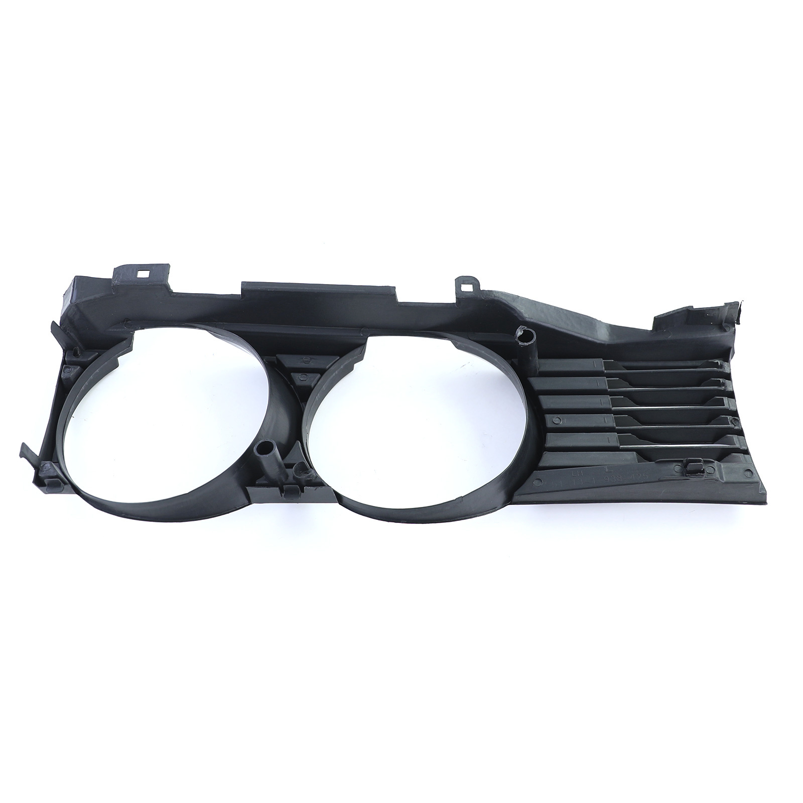Koplamp sierlijst - met grille - voor BMW 7 serie E32 1988-1992 - zwart smoke - links