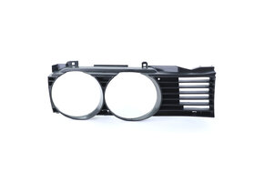 Koplamp sierlijst - met grille - voor BMW 7 serie E32 1988-1992 - zwart smoke - rechts