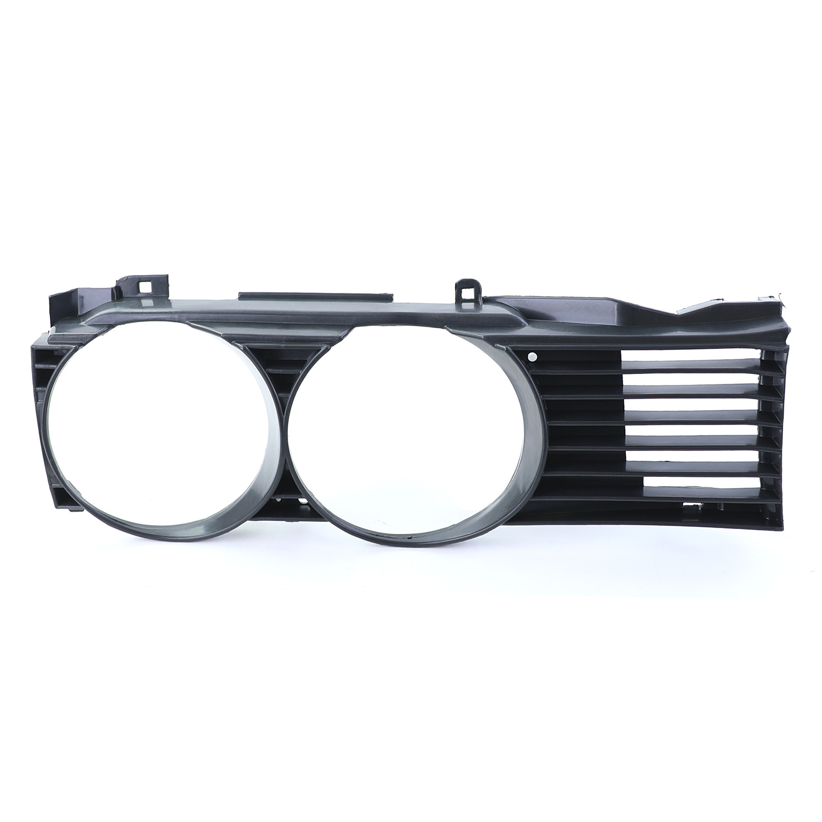 Koplamp sierlijst - met grille - voor BMW 7 serie E32 1988-1992 - zwart smoke - rechts