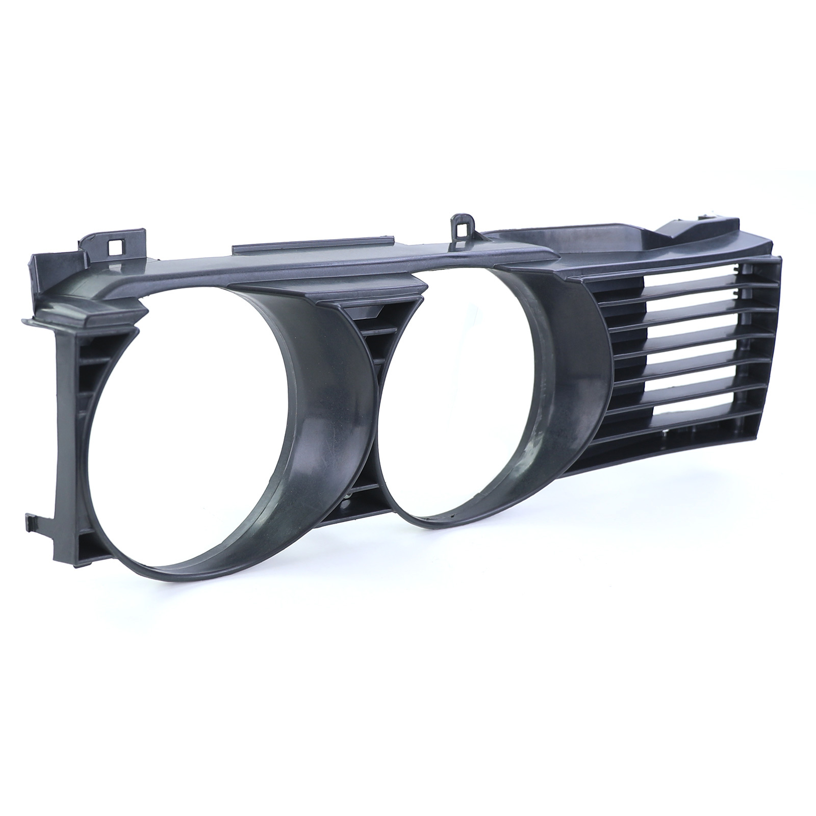 Koplamp sierlijst - met grille - voor BMW 7 serie E32 1988-1992 - zwart smoke - rechts