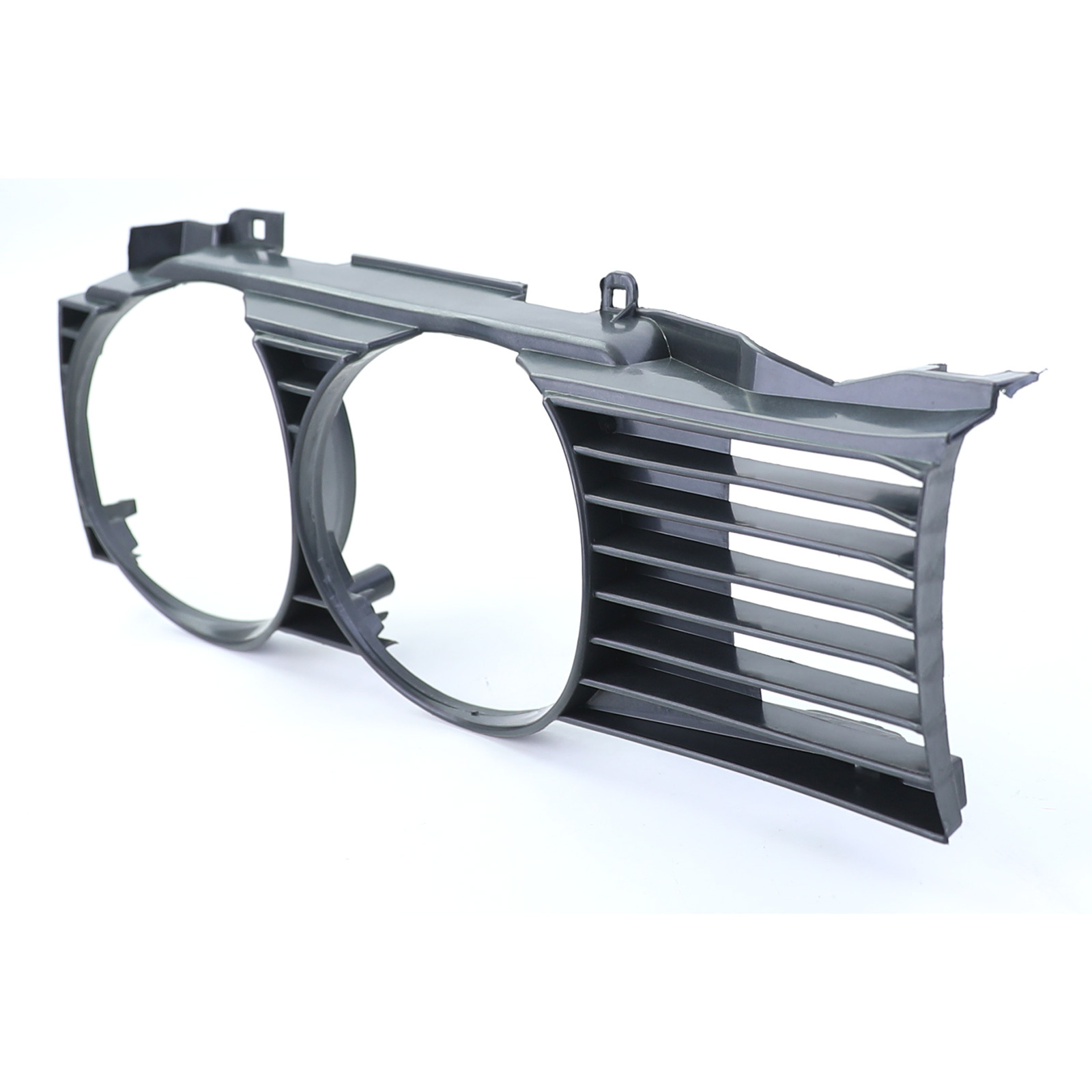 Koplamp sierlijst - met grille - voor BMW 7 serie E32 1988-1992 - zwart smoke - rechts