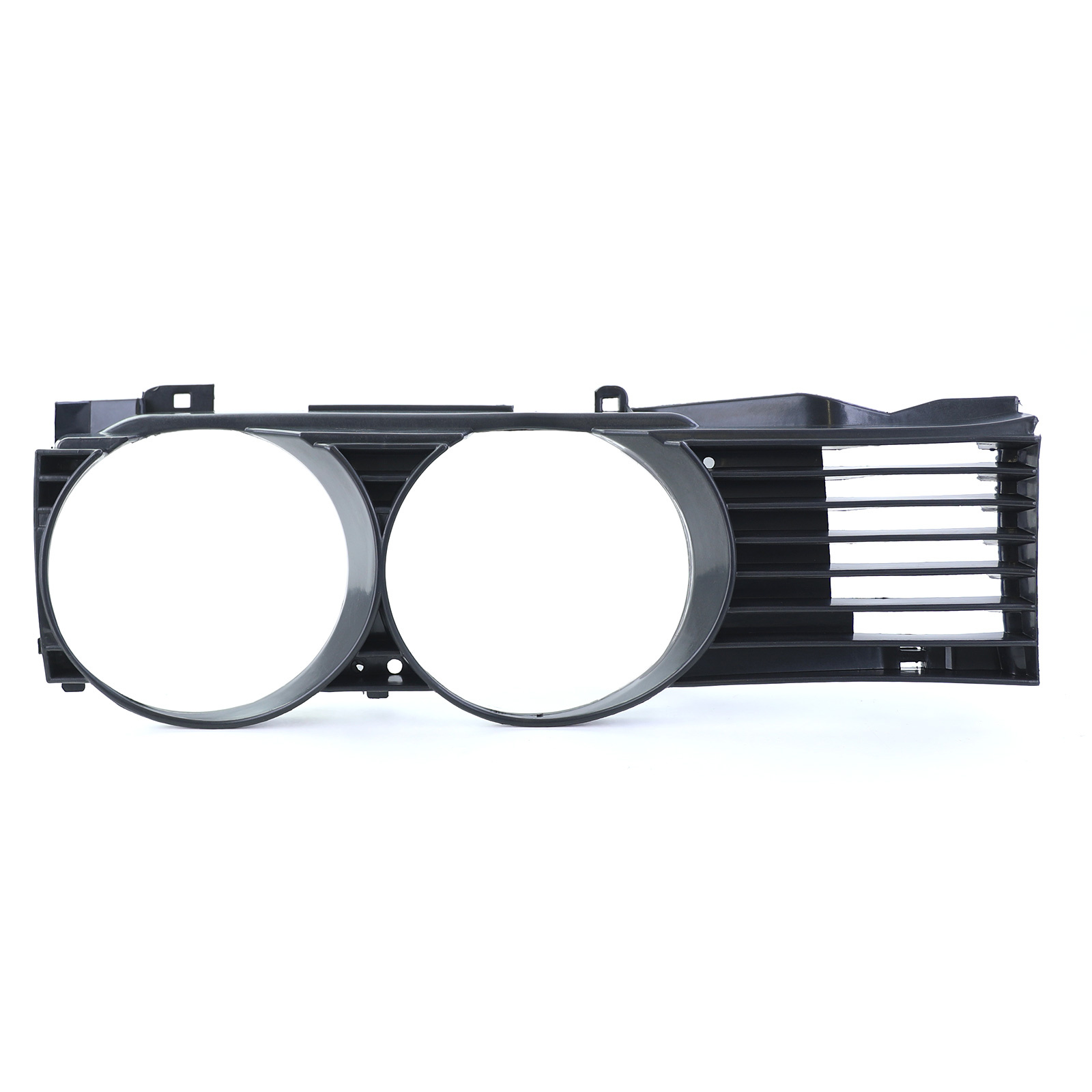 Koplamp sierlijst - met grille - voor BMW 7 serie E32 1988-1992 - zwart smoke - rechts