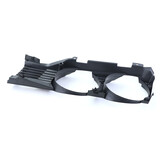 Koplamp sierlijst - met grille - voor BMW 7 serie E32 1988-1992 - zwart smoke - rechts