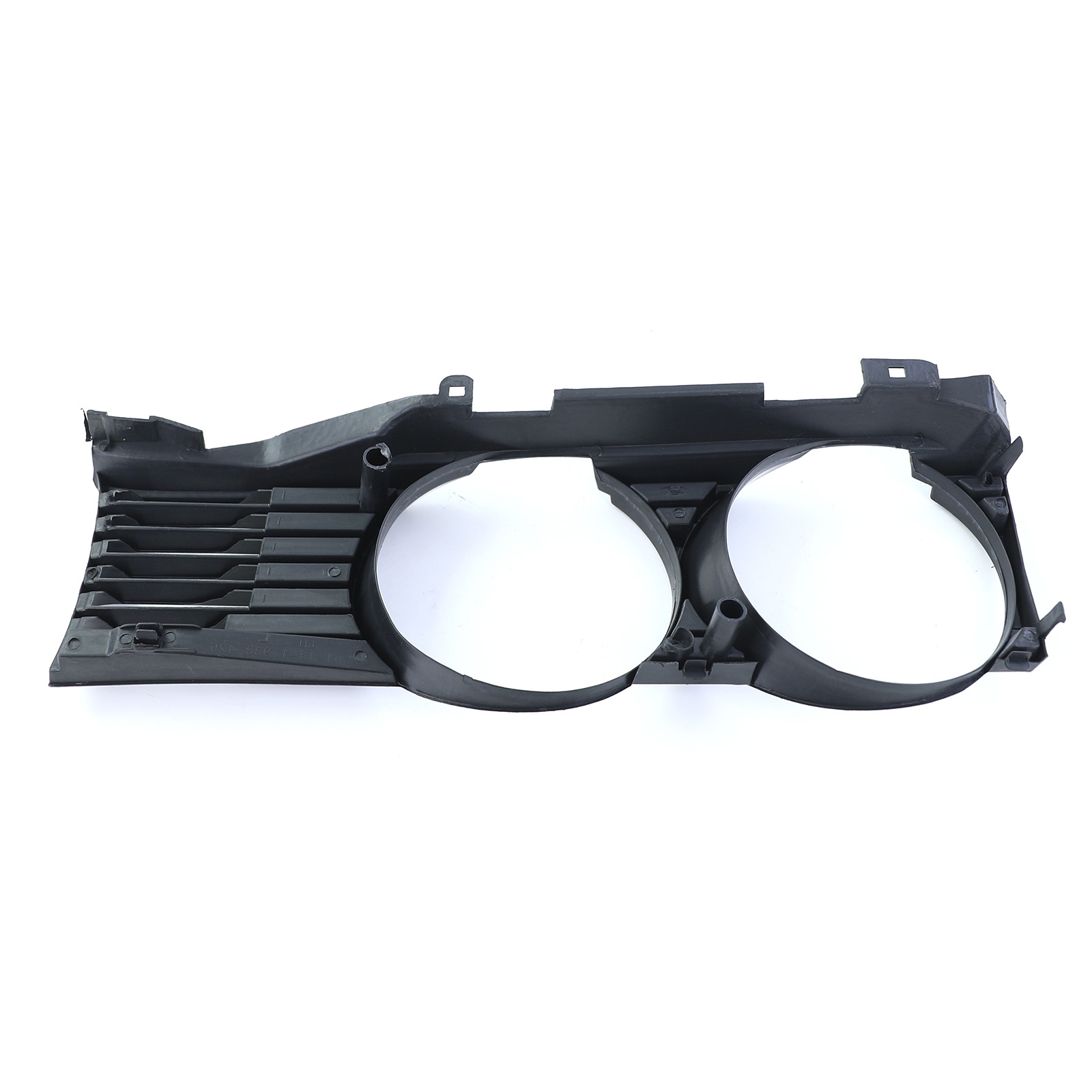 Koplamp sierlijst - met grille - voor BMW 7 serie E32 1988-1992 - zwart smoke - rechts