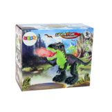 Dinosaurus speelgoed - 23x35 cm - groen zwart