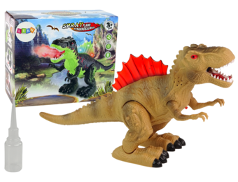 Dinosaurus speelgoed - 23x35 cm - bruin rood