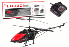 RC - helikopter - 80x30x10 cm - afstandsbediening - rood zwart