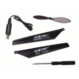 RC - helikopter - 80x30x10 cm - afstandsbediening - rood zwart