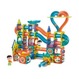 Knikkerbaan - 202 elementen - magnetische blokken - LED verlichting