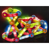 Magneet speelgoed - 76 elementen - 8x2x2 cm - LED verlichting