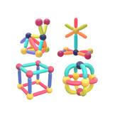 Magneet speelgoed - 128 elementen - meerkleurig