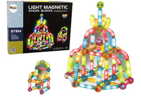 Magneet speelgoed - 102 elementen - 8x2x2 cm - LED verlichting