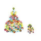 Magneet speelgoed - 102 elementen - 8x2x2 cm - LED verlichting