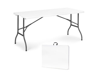 Klaptafel - campingtafel - 153x70cm - wit