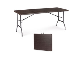 Klaptafel - campingtafel - 179x74 cm - houten patroon