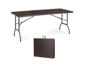 Klaptafel - campingtafel - 179x74 cm - houten patroon