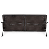 Klaptafel - campingtafel - 179x74 cm - houten patroon