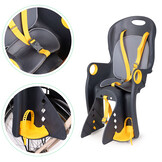 Fietsstoeltje achter - 37x39x77 cm - geel grijs