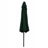 Balkonparasol - halve parasol - met zwengel - 240 cm - groen