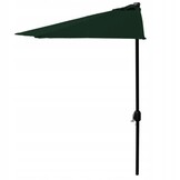 Balkonparasol - halve parasol - met zwengel - 240 cm - groen