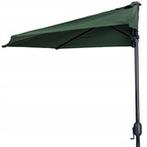 Balkonparasol - halve parasol - met zwengel - 240 cm - groen