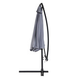 Zweefparasol - zwengelmechanisme - 300 cm - grijs